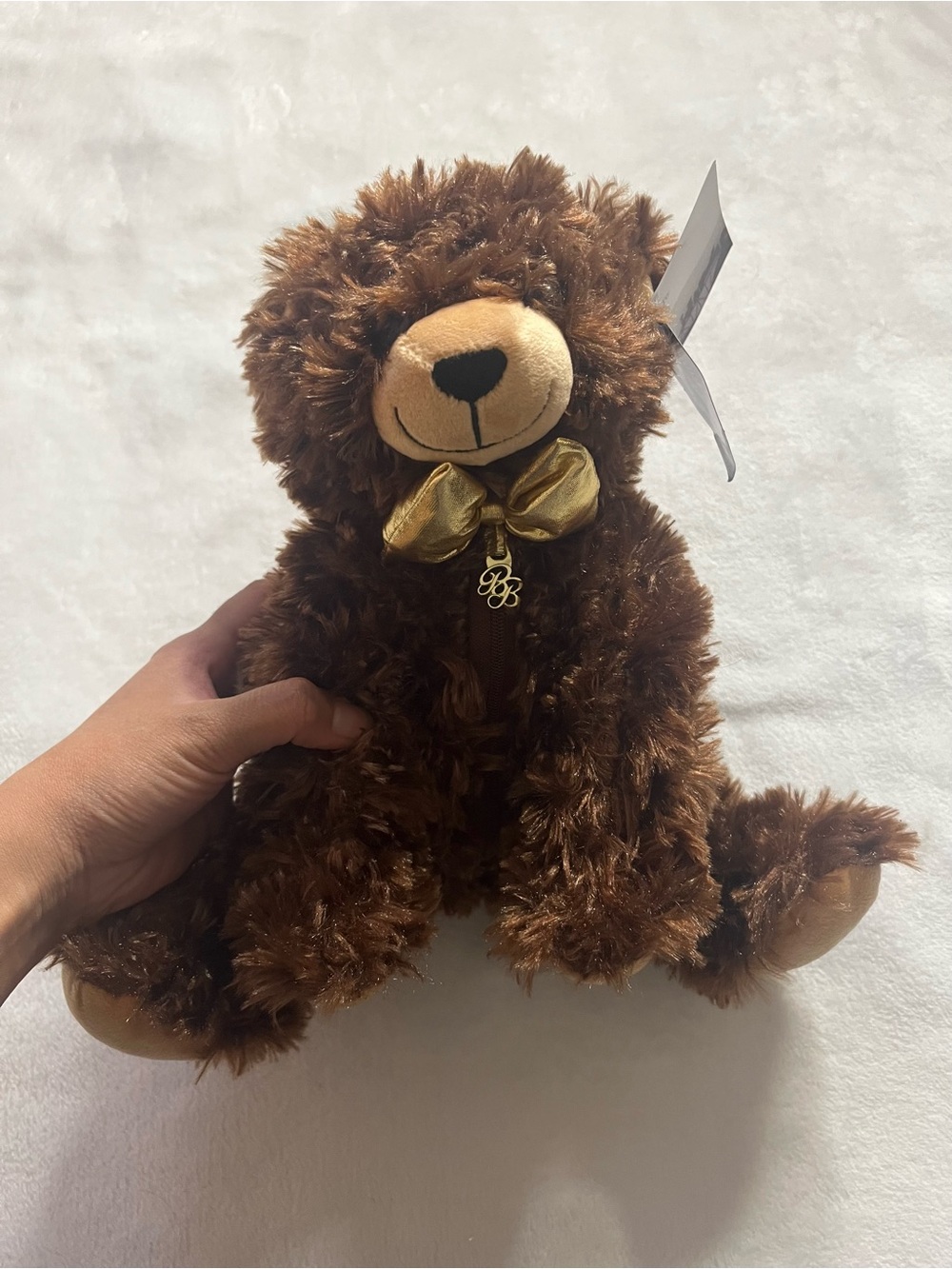 Ben Bridge 2025 limited edition collection Brown Plush Teddy Bear with Gold Bow